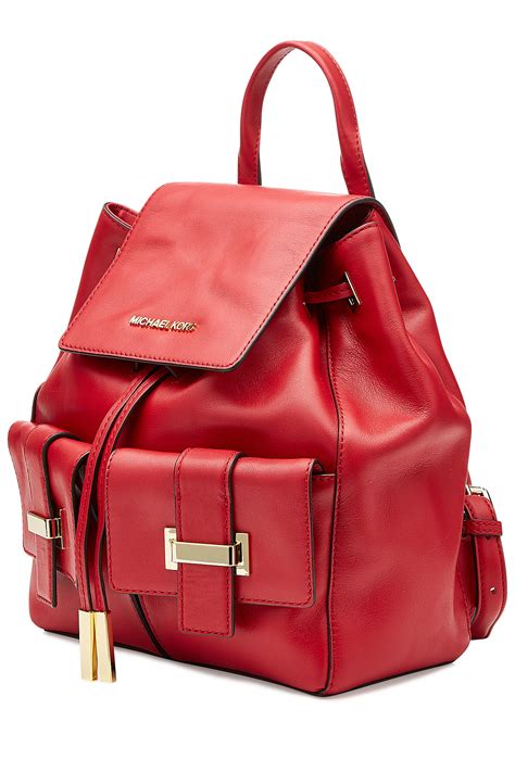 michael kors bag red inside|michael kors backpack red.